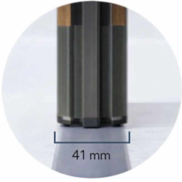 Rail bas de 41 mm pour moustiquaire plissée 45 mm